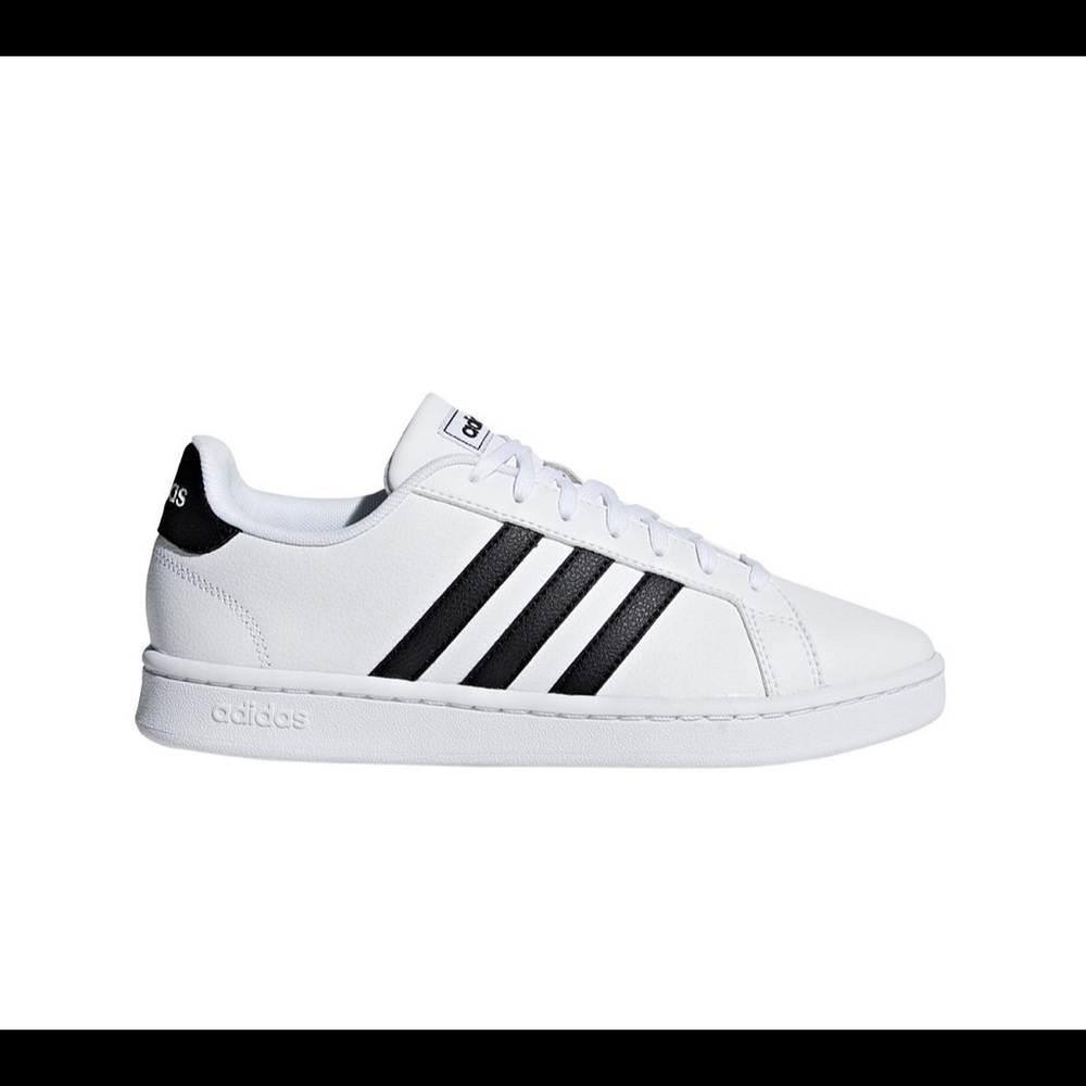 Adidasneo- white and black- size 7